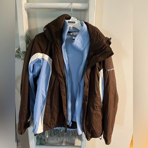 Columbia jacket and snow pants set